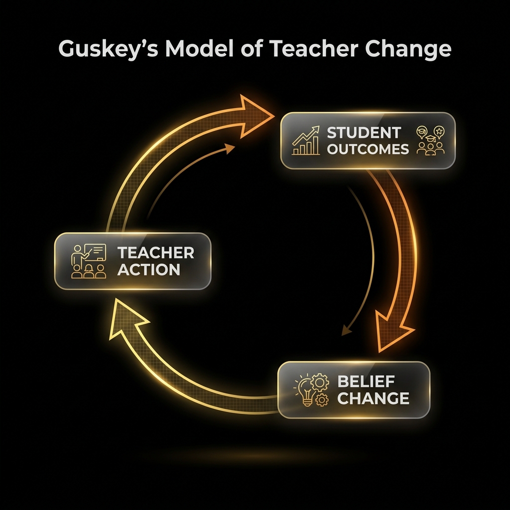 Guskey Model of Teacher Change Graphic